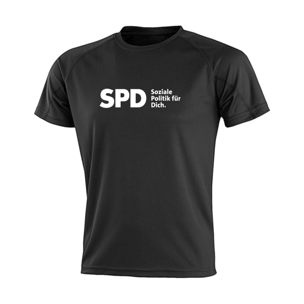 SPD Soziale Politik für Dich Funktionsshirt (großes Logo)