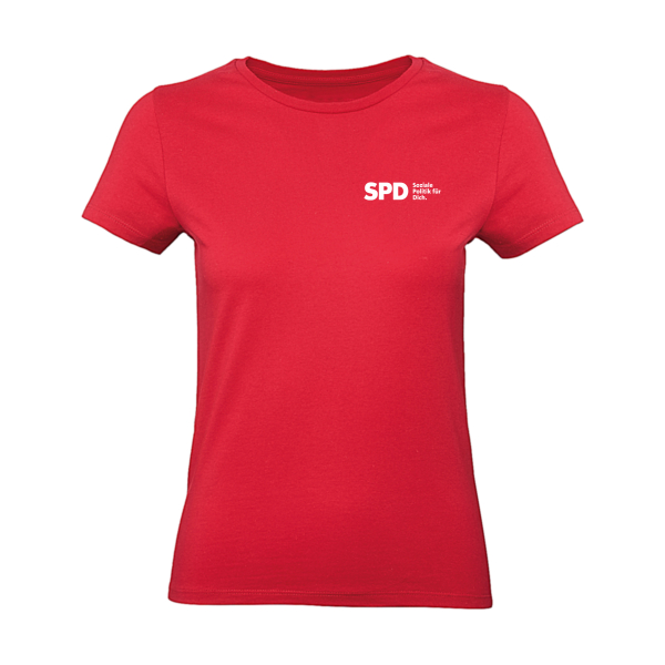 SPD Soziale Politik für Dich Damen T-Shirt Rot