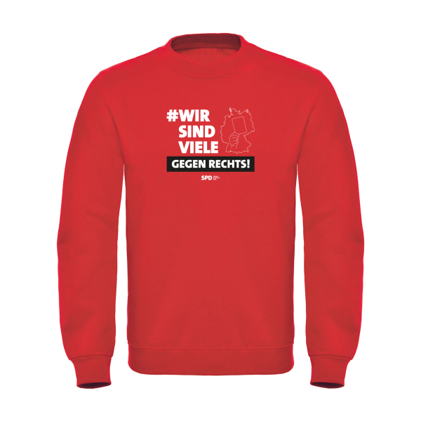 Sweatshirt #WIRSINDVIELE gegen Rechts (unisex)