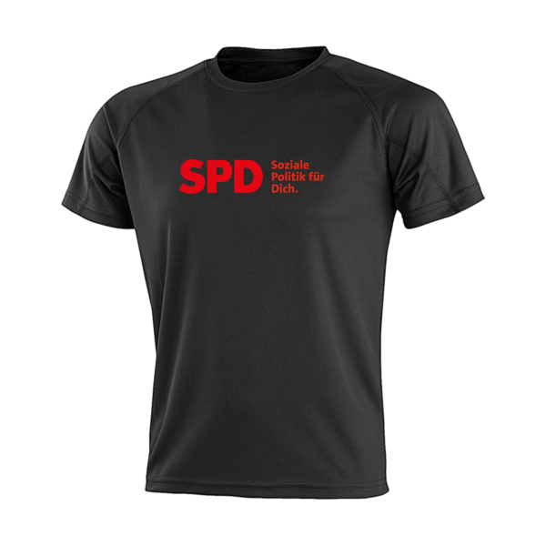 SPD Soziale Politik für Dich Funktionsshirt (großes Logo)