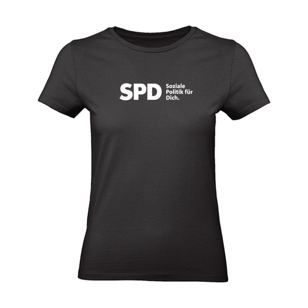 SPD Soziale Politik für Dich Damen T-Shirt (großes Logo)